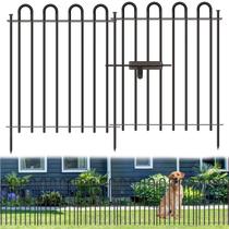 Cerca para Jardim CHTSJQW 5 Painéis 81 cm de Altura x 3,3 m de Comprimento, Resistente à Ferrugem Cerca para Jardim CHTSJQW 5 Painéis 81 cm de Altura x 3,3 m de Comprimento, Resistente à Ferrugem