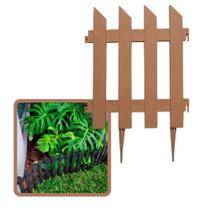 Cerca para jardim decorativa kit com 10 metros plástico reciclado