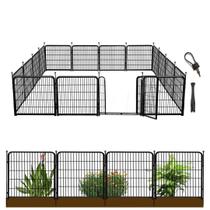 Cerca para Jardim Getlay 61 cm em Ferro Resistente 9,5 m com 16 Painéis Cerca para Jardim Getlay 61 cm em Ferro Resistente 9,5 m com 16 Painéis