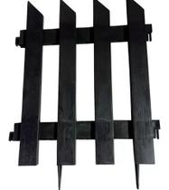 Cerca Para Jardim Grande Kit 12 Decorativa Preta G Faz 4 Mt