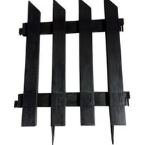 Cerca Para Jardim Grande Kit 15 Decorativa Preta G Faz 5 mt