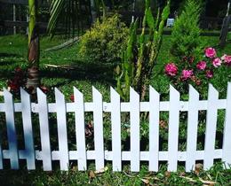 Cerca Para Jardim Grande Kit 3 Decorativa Branca Faz 1 mt