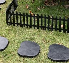 Cerca Para Jardim Grande Kit 9 Decorativa Preta G Faz 3 mt