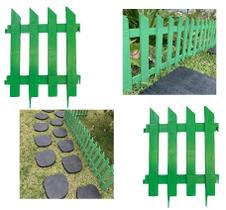 Cerca Para Jardim Grande Kit 9 Decorativa Verde G Faz 3 mt