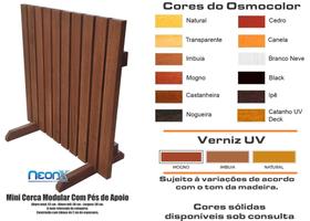 Cerca para Jardim Horta Decoração Com Pés 50x50 cm NeonX Pintada
