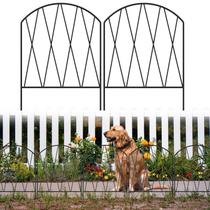 Cerca para Jardim KANEODOT 3,4 m x 41 cm, Metal Antiferrugem, 10 Peças