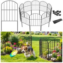 Cerca para Jardim VANCASTLE 320 cm Metal Resistente à Ferrugem 24 cm A Cerca para Jardim VANCASTLE 320 cm Metal Resistente à Ferrugem 24 cm A
