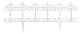 Cerca Plastica Decorativa Branca 28x90 Cm Elegancia