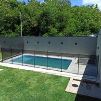Cerca removível para piscina - módulo de 3 metros - tubo com pintura eletrostática preta