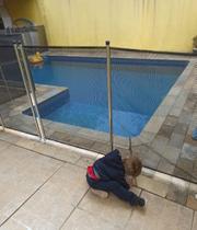 Cerca Removível Para Piscina - tubo alumínio natural - módulo 5 metros. - Betesda Cercas