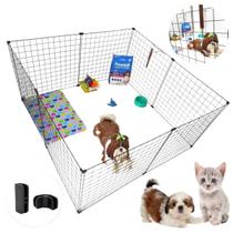 Cercadinho 8 Telas Tela Aramada 60x60cm Pet Coelho Cachorro Porquinho Gato Portátil Modular Reforçado Cercadinho 8 Telas Tela Aramada 60x60cm Pet Coelho Cachorro Porquinho Gato Portátil Modular Reforçado