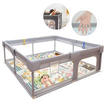 Cercadinho Bebê Grande 180x150cm Chiqueirinho Infantil Cercado Proteção Segurança Portátil Criança