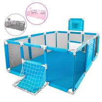 Cercadinho Bebê Infantil Grande Chiqueirinho Seguro Menino e Menina Tela Transparente Sem Pontas Fácil de Montar Com Espaço Amplo