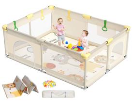 Cercadinho CoziBB 71x59cm com Tapete - Malha Respirável para Interiores e Exteriores Cercadinho CoziBB 71x59cm com Tapete - Malha Respirável para Interiores e Exteriores