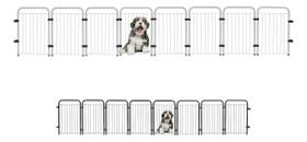 Cercadinho Dobrável 8 Módulos 51cm Divisor de Ambientes para Pets Cães Gatos Cachorros Coelhos