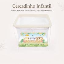 Cercadinho Infantil Dobrável Portátil com Tela de Proteção até 20kg Square