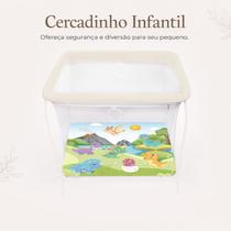 Cercadinho Infantil Dobrável Portátil com Tela de Proteção até 20kg Square