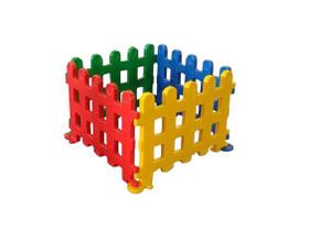 Cercadinho Infantil Fazendinha Completo-4 Módulos coloridos-Chiqueirinho interativo adaptável possível aumentar tamanho- - Valentina Brinquedo