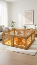 Cercadinho Infantil Playpen Bebê Grande Tela Proteção