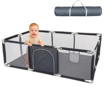 Cercadinho Infantil Portátil Estocasa 180x120 61 Peças Cercadinho Infantil Portátil Estocasa 180x120 61 Peças