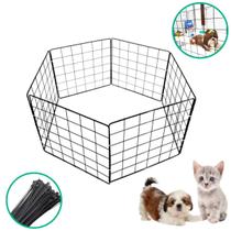 Cercadinho Móvel 30x40cm 6 Telas Tela Aramada Gaiola Modular Pet Coelho Gato Cachorro Portátil Cercadinho Móvel 30x40cm 6 Telas Tela Aramada Gaiola Modular Pet Coelho Gato Cachorro Portátil
