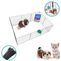 Cercadinho Móvel Modular 10 Telas Tela Aramada 40x40cm Coelho Gato Cachorro Porquinho Durável