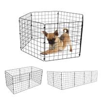 Cercadinho Móvel para Cachorro Gato Filhote Pequeno Porte Porquinho da Índia 6 Telas Aramadas 40x40 Preto Cercadinho Móvel para Cachorro Gato Filhote Pequeno Porte Porquinho da Índia 6 Telas Aramadas 40x40 Preto