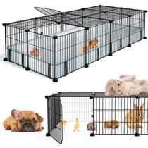 Cercadinho para animais de estimação BUCATSTATE Gaiola para porquinhos-da-índia 142x61x30 cm Cercadinho para animais de estimação BUCATSTATE Gaiola para porquinhos-da-índia 142x61x30 cm