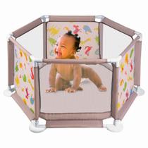 Cercadinho Para Bebê 3 a 12 Meses Safari Bichinhos Styllbaby - Styll Baby