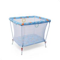 Cercadinho para Bebê Tubline Little Baby Azul Dobrável - 0 a 30kg