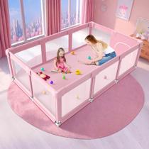 Cercadinho para bebês Jaobeem Pink Large 74x50cm interno e externo Cercadinho para bebês Jaobeem Pink Large 74x50cm interno e externo