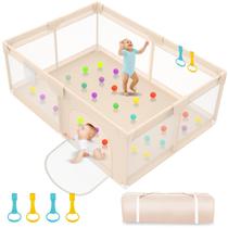 Cercadinho para bebês Playard Abdtech Extra Large 180x150cm Apricot Cercadinho para bebês Playard Abdtech Extra Large 180x150cm Apricot