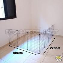 Cercadinho Para Cachorro Em L Com 220cmx180cmx100cm