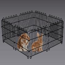 Cercadinho Para Cachorro Pets Cães Pequenos Canil Portátil Sem Porta 12 Peças - Preto Cercadinho Para Cachorro Pets Cães Pequenos Canil Portátil Sem Porta 12 Peças - Preto