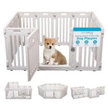 Cercadinho para cães BIRDROCK HOME 12, painel 65 cm H, plástico branco Cercadinho para cães BIRDROCK HOME 12, painel 65 cm H, plástico branco