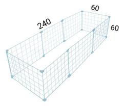 Cercadinho Para Cães Cachorro ( Adestramento) 240x60x60
