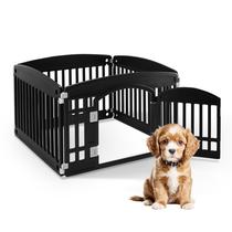 Cercadinho para cães HealSmart, 4 painéis, 60 cm, Exercise Puppy, preto