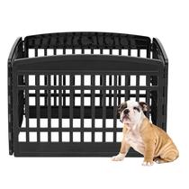Cercadinho para Cães IRIS USA - 4 Painéis, 24" - Interno/Externo - Preto Cercadinho para Cães IRIS USA - 4 Painéis, 24" - Interno/Externo - Preto