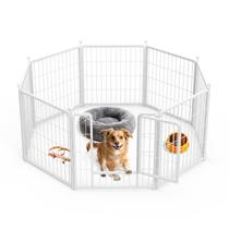 Cercadinho para cães Simple Deluxe de 24 cm de altura e 8 painéis antiferrugem Cercadinho para cães Simple Deluxe de 24 cm de altura e 8 painéis antiferrugem
