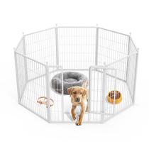 Cercadinho para cães Simple Deluxe de 32 cm de altura e 8 painéis antiferrugem Cercadinho para cães Simple Deluxe de 32 cm de altura e 8 painéis antiferrugem