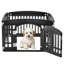 Cercadinho para cães Simple Deluxe Plastic de 4 painéis com porta 35x35x60cm Cercadinho para cães Simple Deluxe Plastic de 4 painéis com porta 35x35x60cm