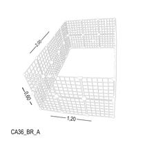 Cercadinho Para Pet Tela Aramada 2,00 x 0,60 x 1,20 Branco