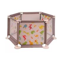 Cercadinho Safari Baby Infantil com Tela Transpatente Styll Cercadinho Safari Baby Infantil com Tela Transpatente Styll