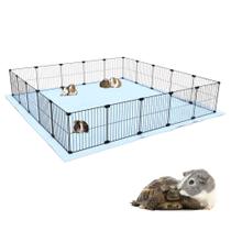 Cercado 150x150x30 Preto com Soft Macho Malha 2,5x15cm