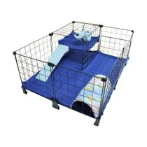 Cercado Aramado para Porquinho da Índia com Mini Andar 60x80x30cm Completo com Acessórios Toca Rede e Porta Feno Cercado Aramado para Porquinho da Índia com Mini Andar 60x80x30cm Completo com Acessórios Toca Rede e Porta Feno