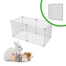 Cercado Aramado Pet Porquinho da Índia Hamster Twister 30x60x30 Malha 2,5x2,5 Branco