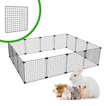 Cercado Aramado Pet Porquinho da Índia Hamster Twister 90x120x30 Malha 2,5x2,5 Preto Cercado Aramado Pet Porquinho da Índia Hamster Twister 90x120x30 Malha 2,5x2,5 Preto
