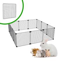 Cercado Aramado Pet Porquinho da Índia Hamster Twister 90x90x30 Malha 2,5x2,5 Preto Cercado Aramado Pet Porquinho da Índia Hamster Twister 90x90x30 Malha 2,5x2,5 Preto