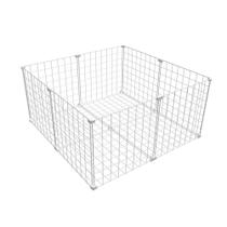 Cercado Aramado Porquinho da Índia Coelho Cachorro 80x80x40 Cm com Teto Branco Cercado Aramado Porquinho da Índia Coelho Cachorro 80x80x40 Cm com Teto Branco