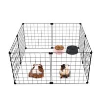 Cercado Aramado Porquinho da Índia Coelho Cachorro 80x80x40cm Preto Cercado Aramado Porquinho da Índia Coelho Cachorro 80x80x40cm Preto